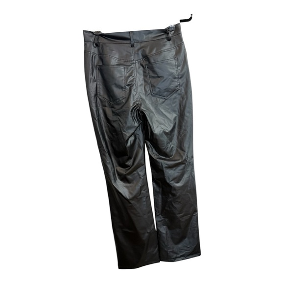 Boutique Faux Leather Black Pants Size Large - Picture 4 of 7
